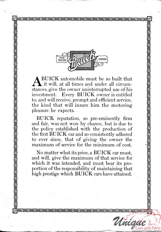 1914 Buick Foldout Page 6